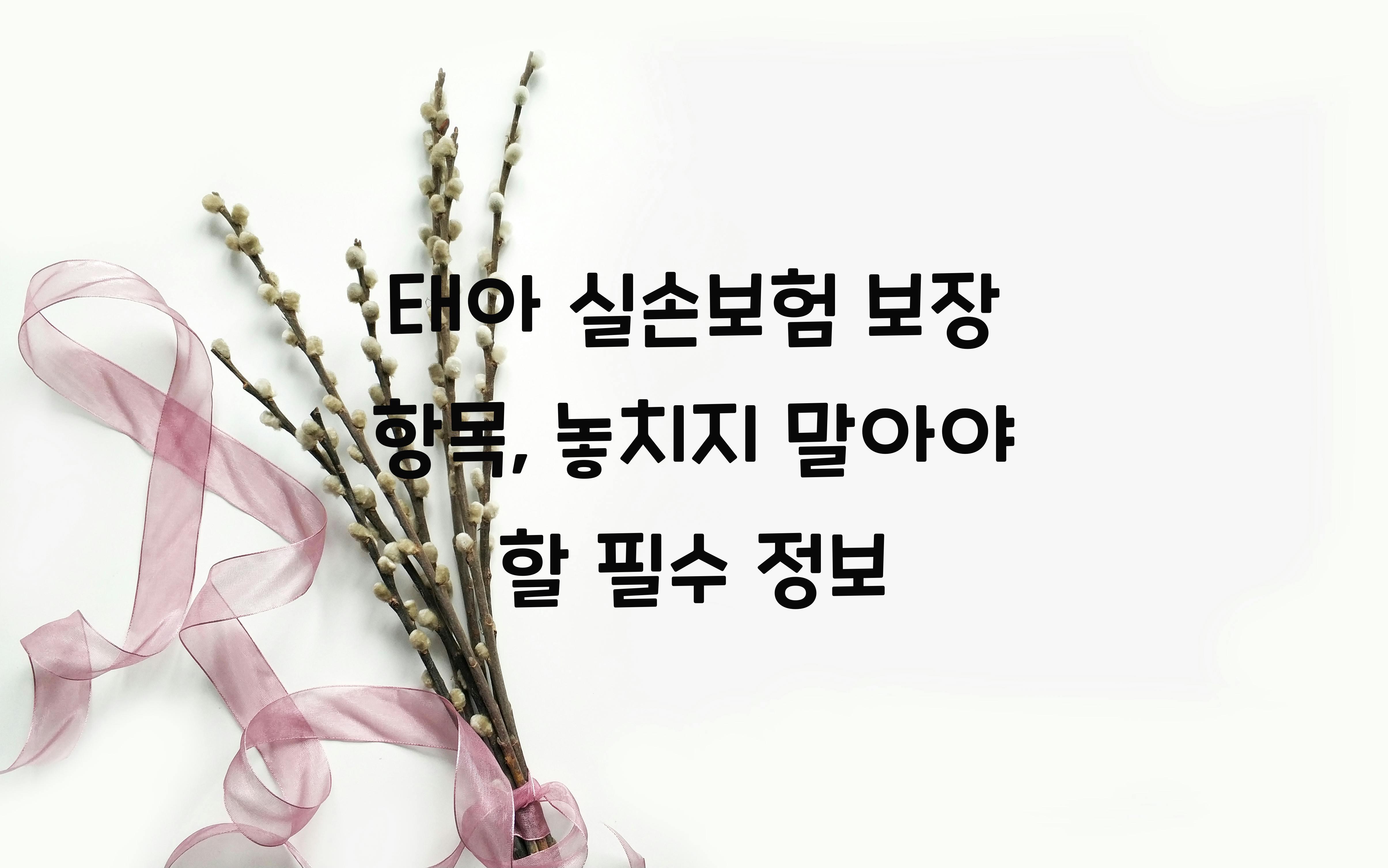 태아 실손보험 보장 항목