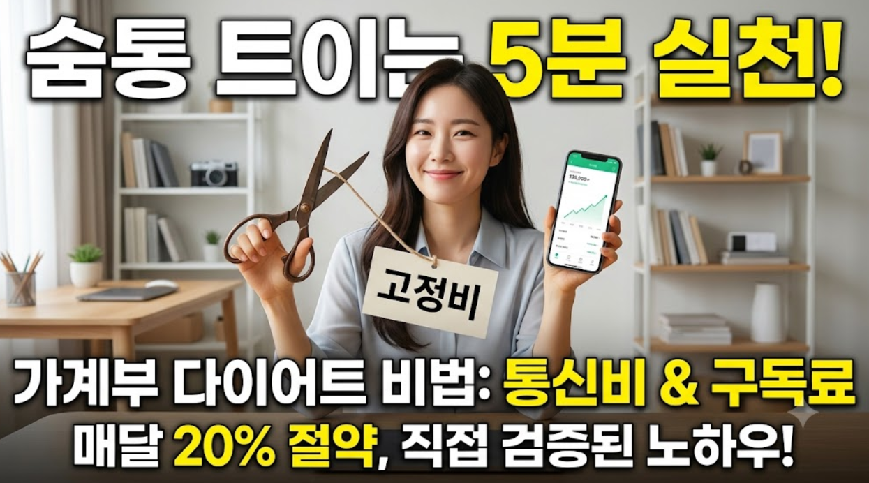 고정비 다이어트 (통신비, 구독 정리, 절약 전략)