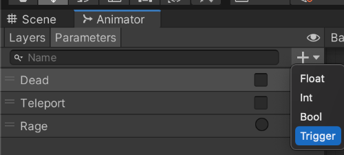 애니메이터 파라미터 지정