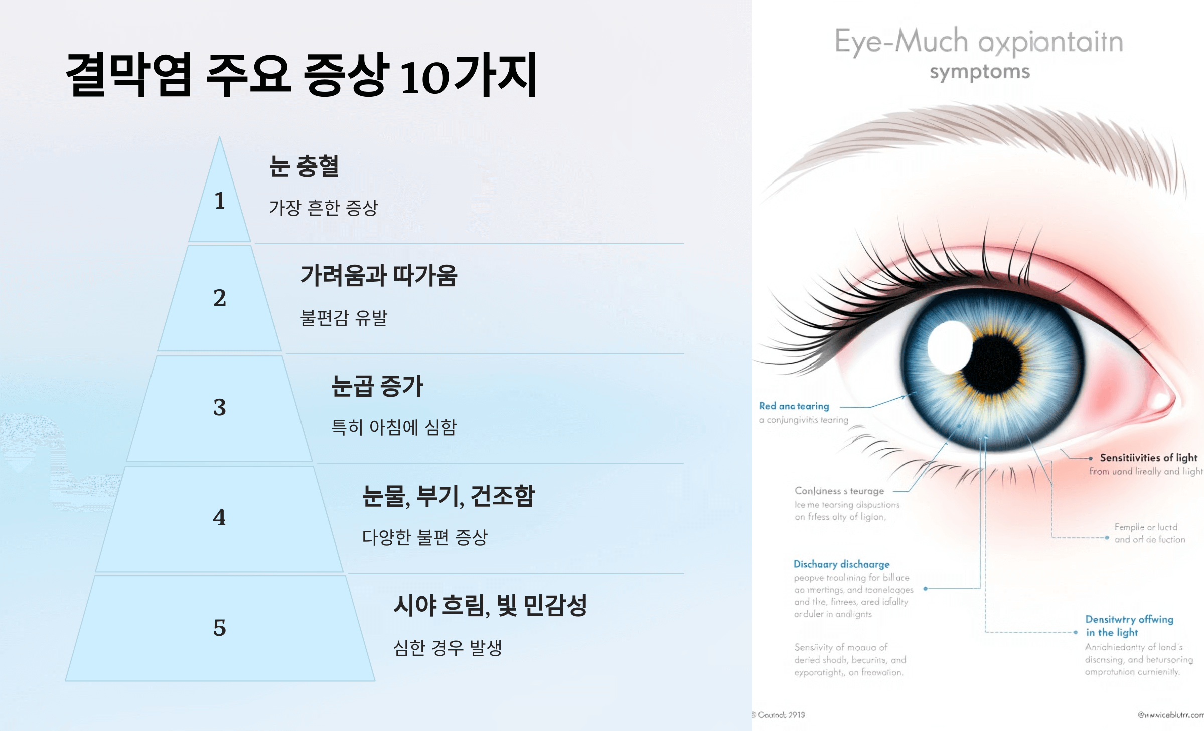 결막염과 관련된 사진입니다.