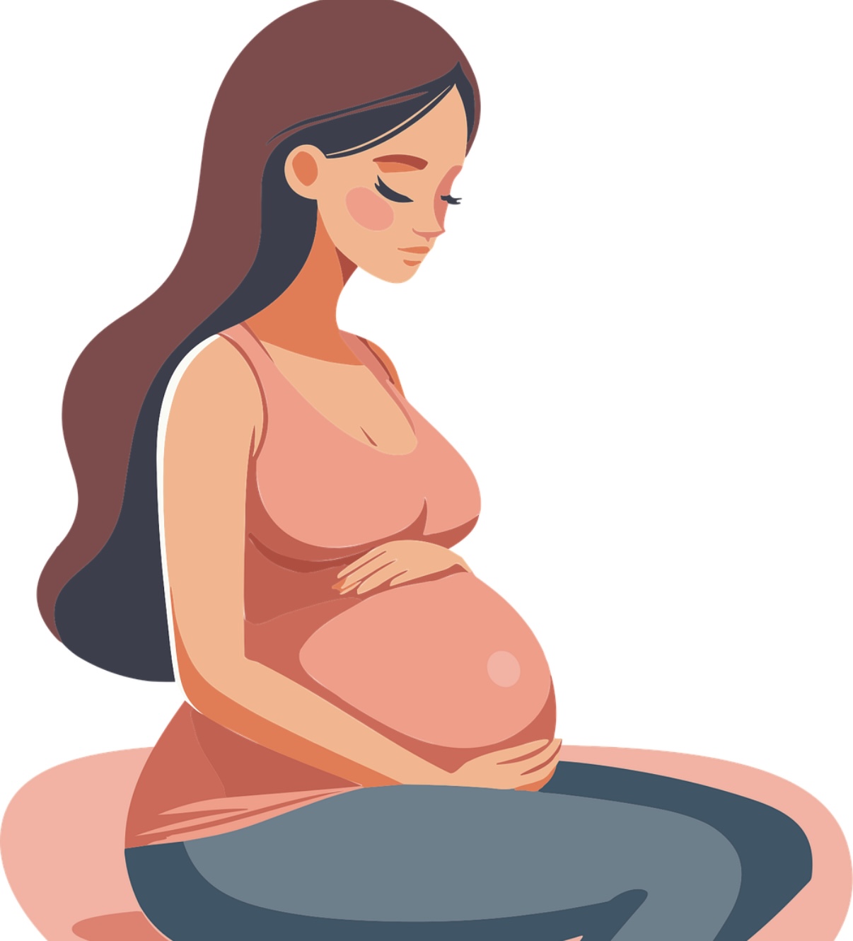 임신부 일러스트