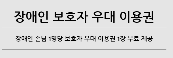 장애인을 위한 레고랜드 무료 우대 이용권 혜택 정보