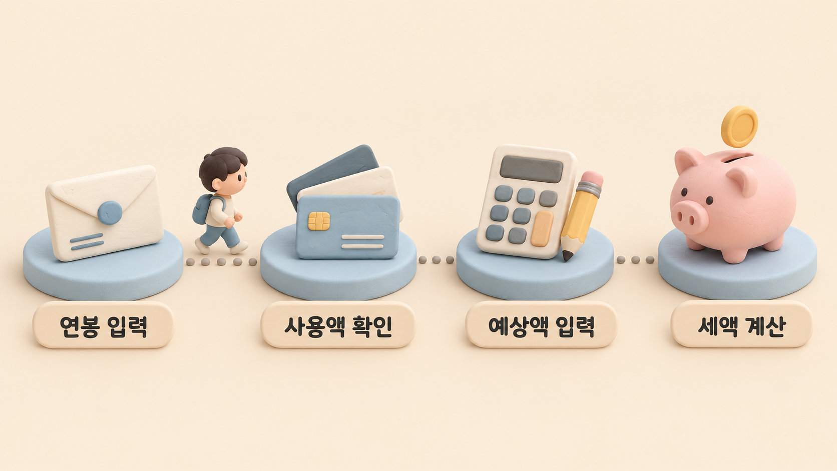 예상 지출 입력 세 단계