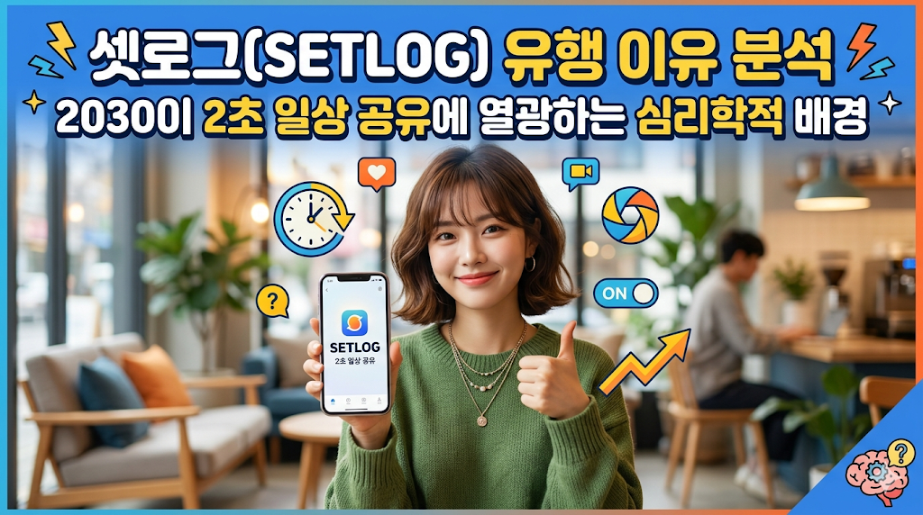 셋로그(SETLOG) 유행 이유 분석: 2030이 2초 일상 공유에 열광하는 심리학적 배경