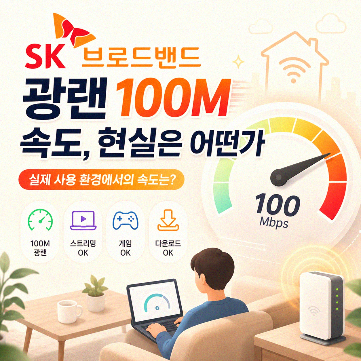 SK 브로드밴드 광랜 100M 인터넷, 내게 맞는 선택일까