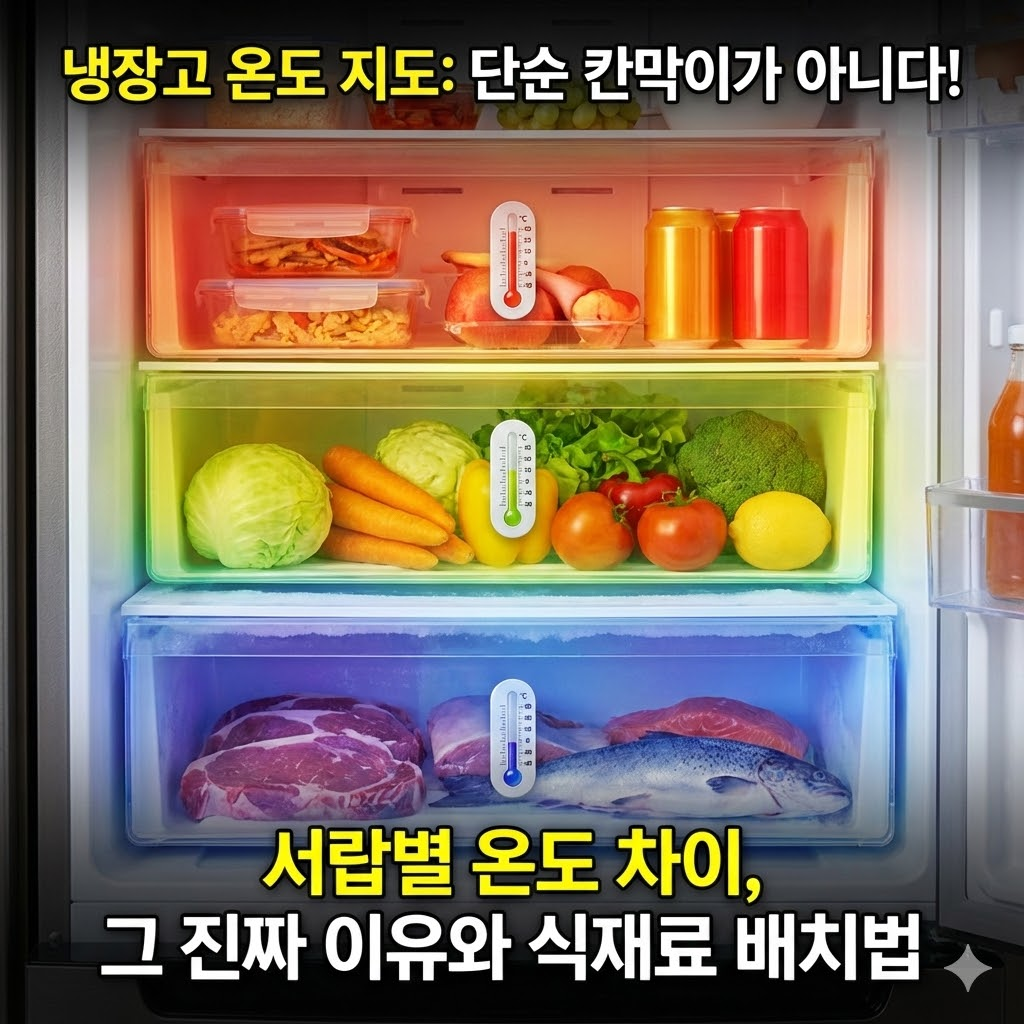 냉장고 서랍별 온도 차이, 단순 구분이 아닌 이유