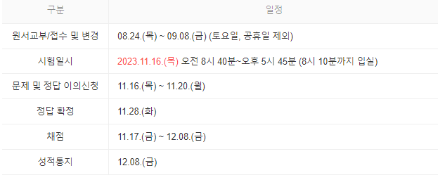 2024 수능 답지 공개 시간
