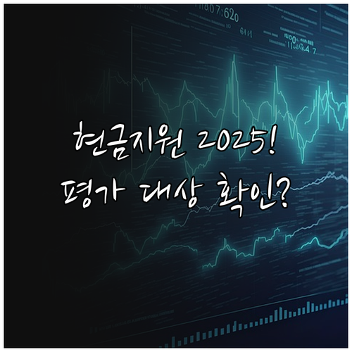 활동실적 평가 현금 지원 2025 자..