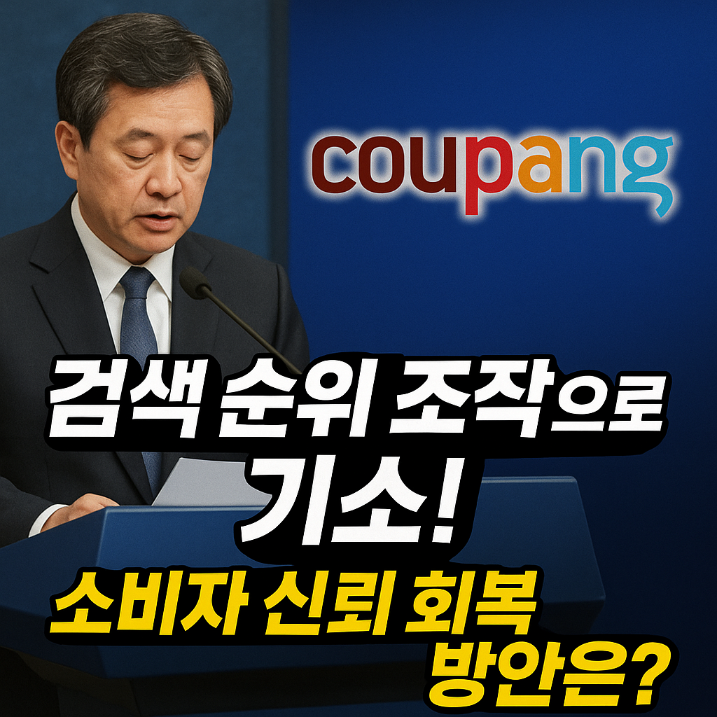쿠팡 순위조작 사건 전말 (검색조작, 기소, 소비자)