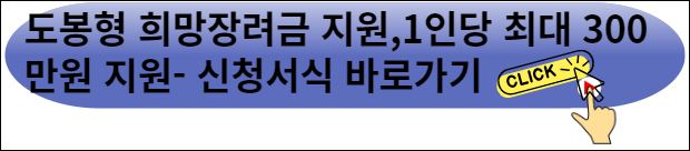 도봉형 희망장려금 지원,1인당 최대 300만원 지원- 신청서식 바로가기
