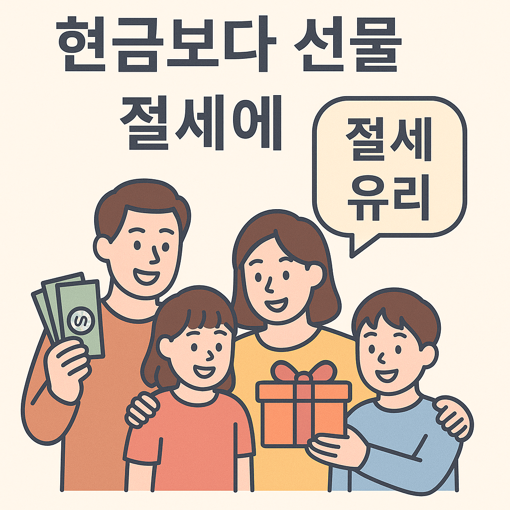 현금보다 선물이 세금 줄이는데 유리