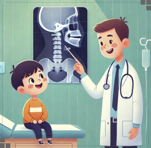 병원에서 설명듣는 모습