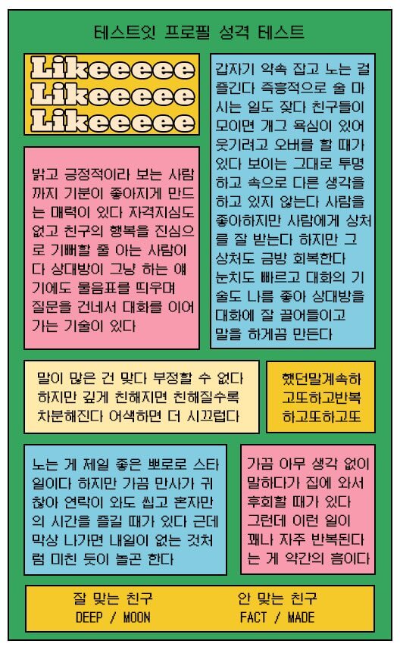 테스트잇 프로필 성격테스트 