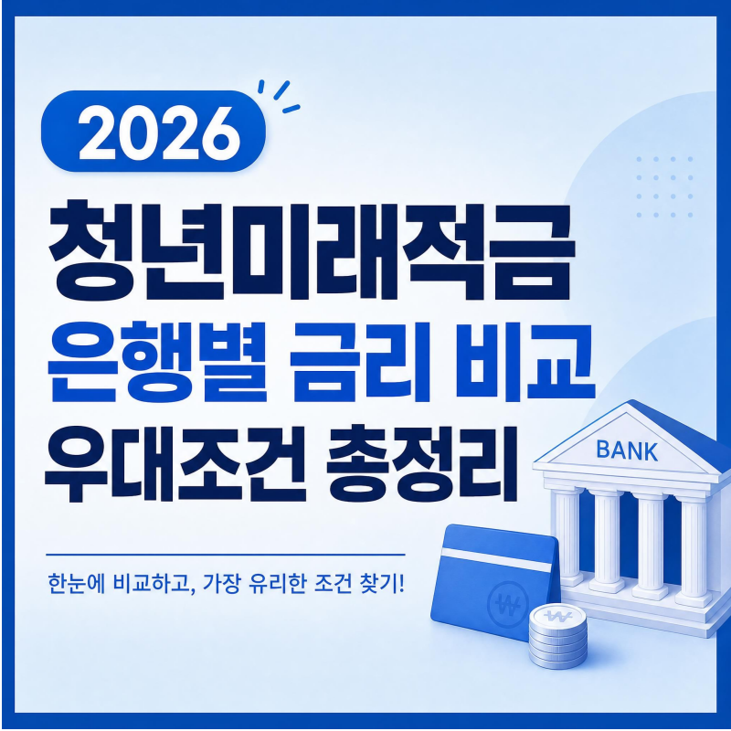 청년미래적금 은행별 금리 비교 우대조건 총정리 2026
