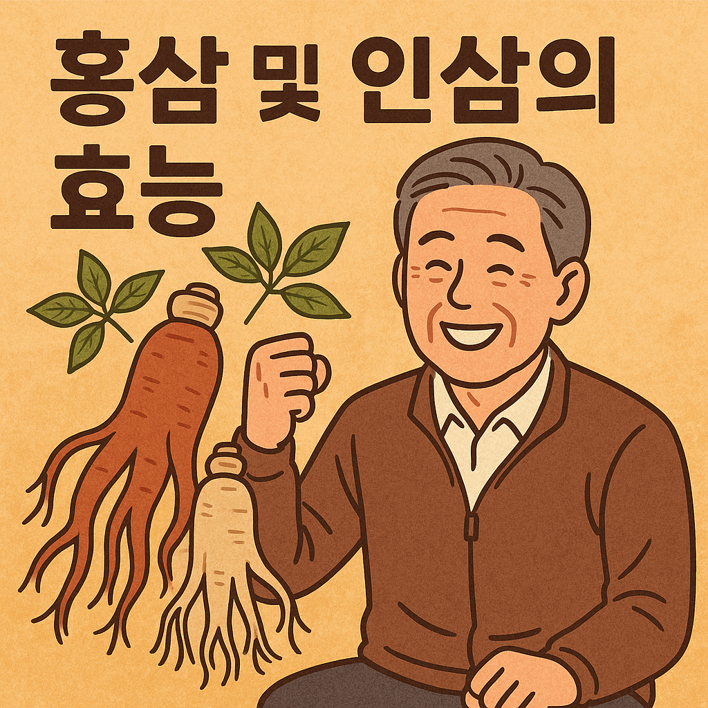 홍삼, 인삼 효능