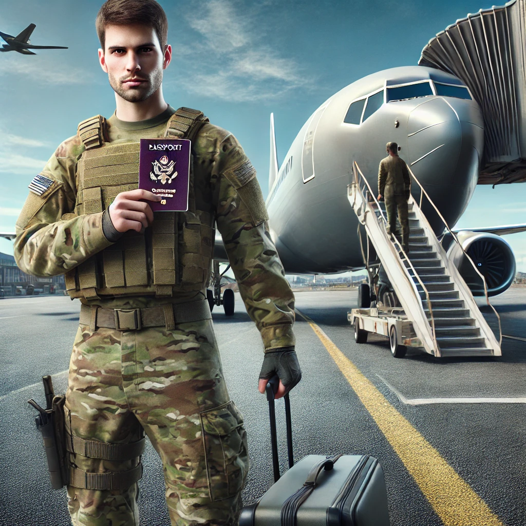 군인 여권 발급 방법 관련 그림