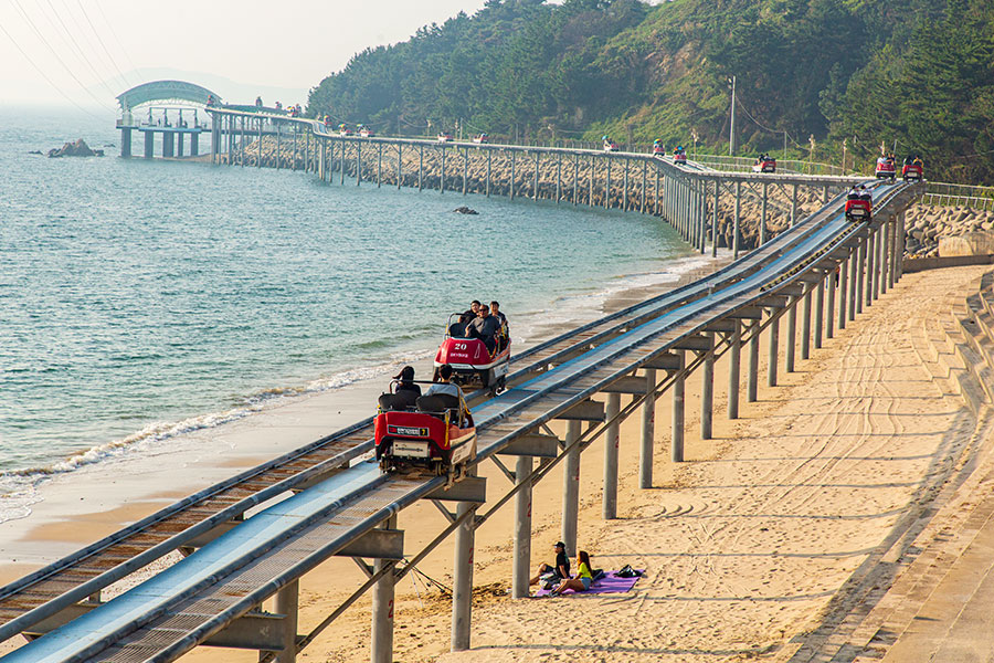 보령 가볼만한곳 - 대천해수욕장 스카이바이크