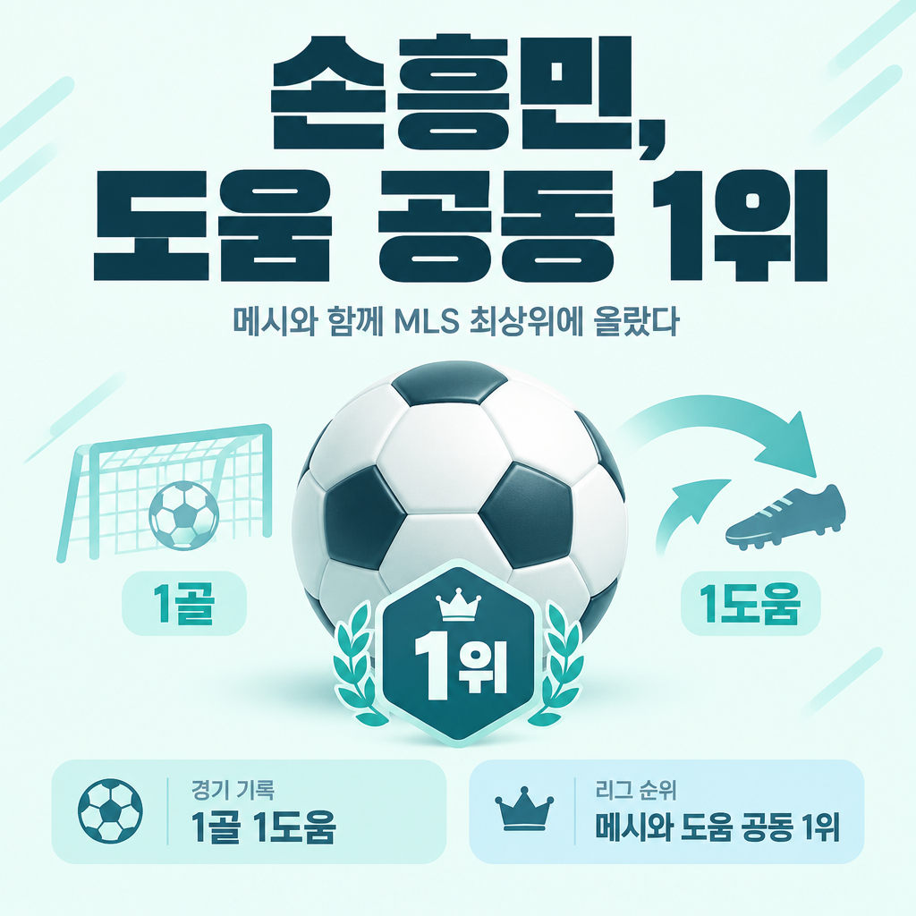 손흥민, 도움 공동 1위
