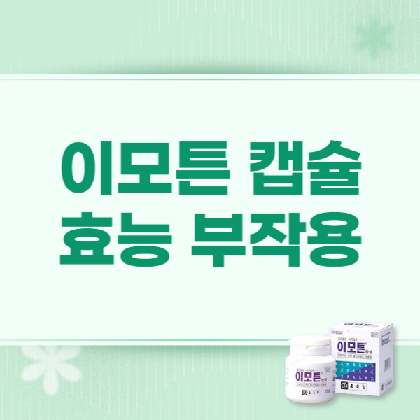 이모튼 캡슐 성분 효능 부작용 가격