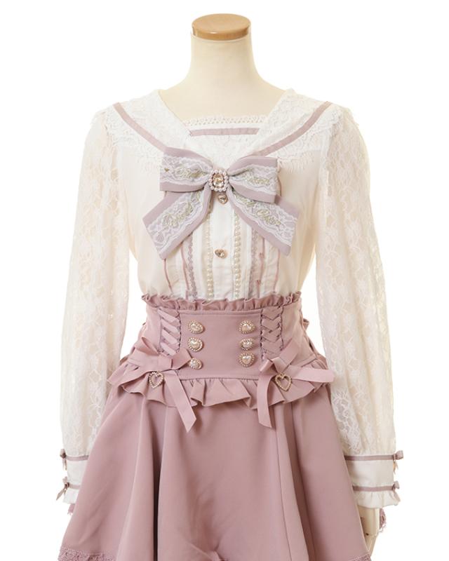 LIZ LISA 리즈리사 레이스 세일러 블라우스 양산형 지뢰계