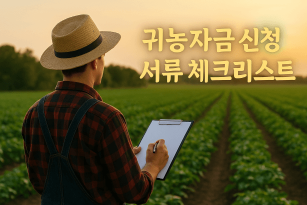 귀농자금 신청 서류 체크리스트 : 빠짐없이 준비하는 현실 가이드