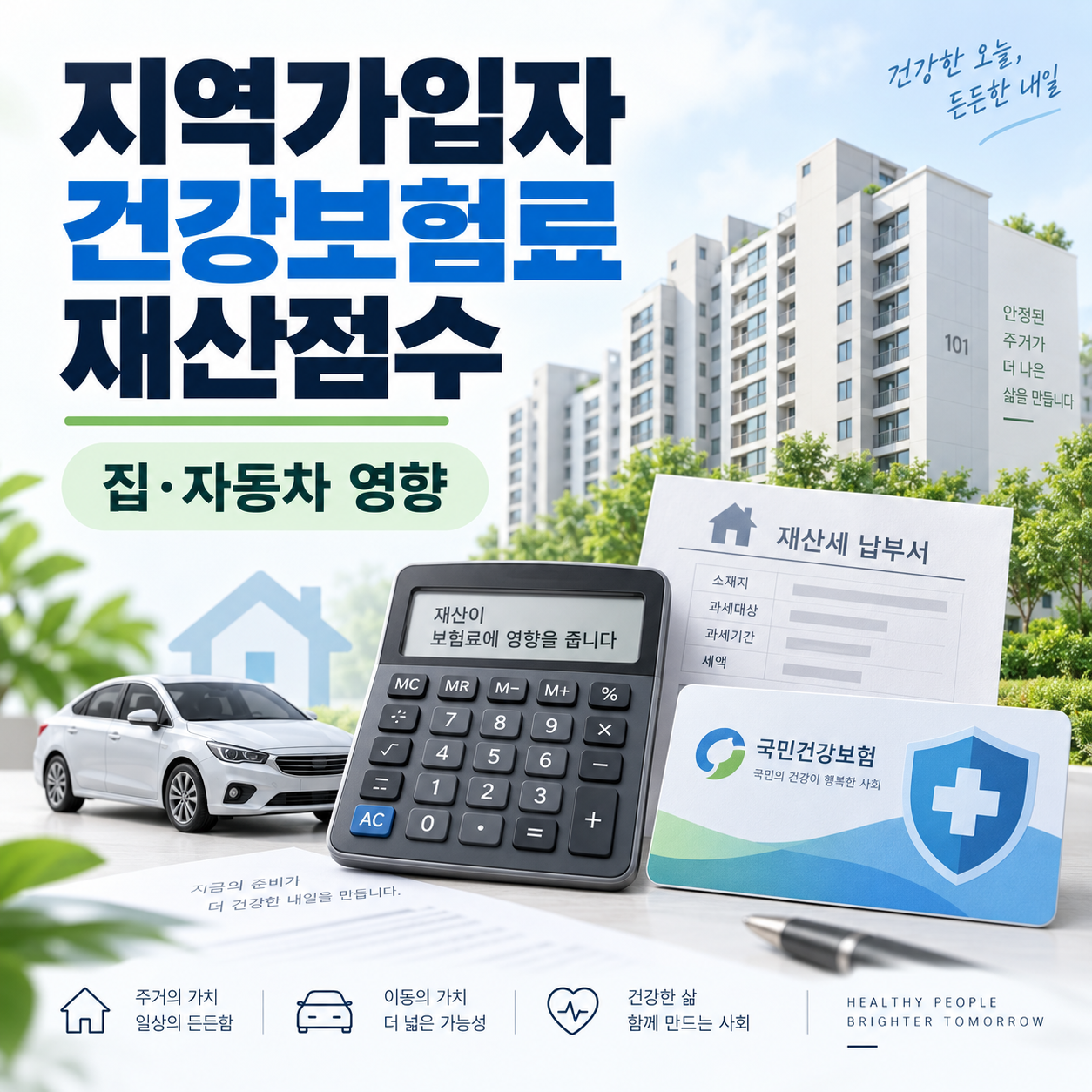 지역가입자 건강보험료 재산점수