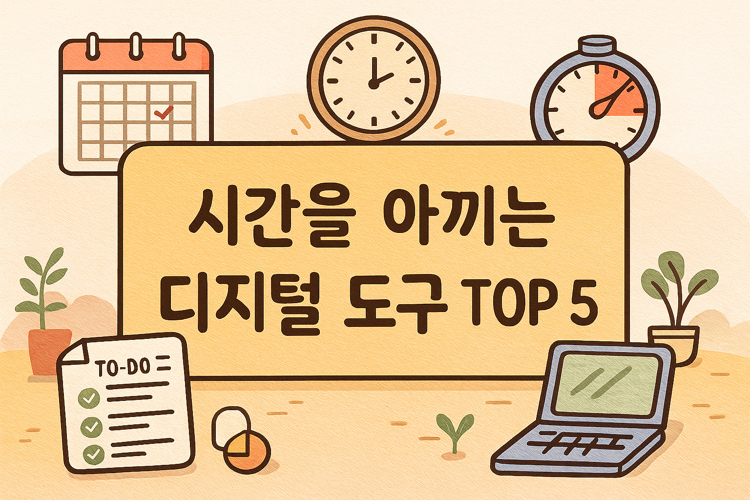 시간을 아끼는 디지털 도구 TOP 5