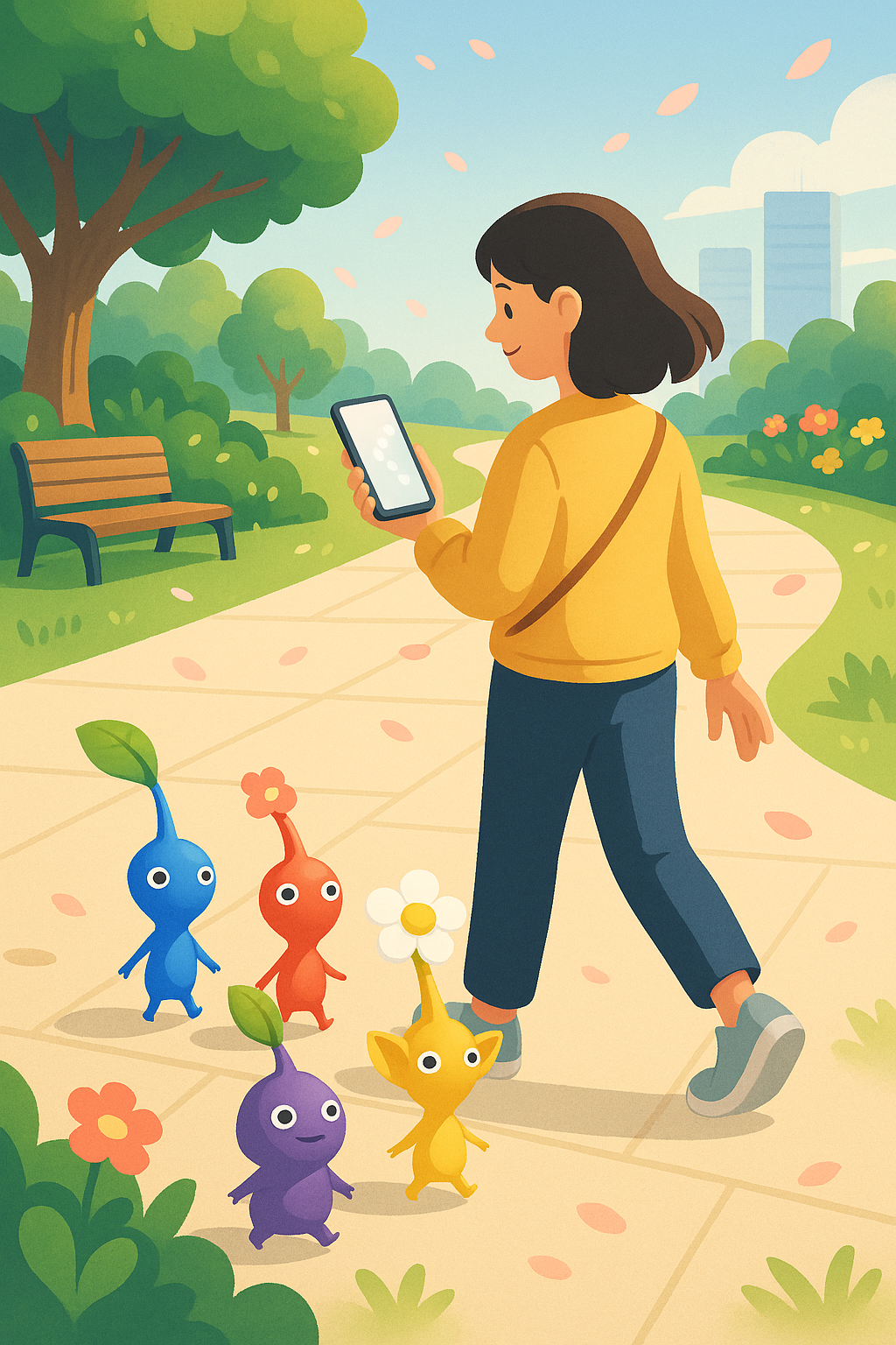 걷기와 게임의 환상적인 만남, 피크민 블룸