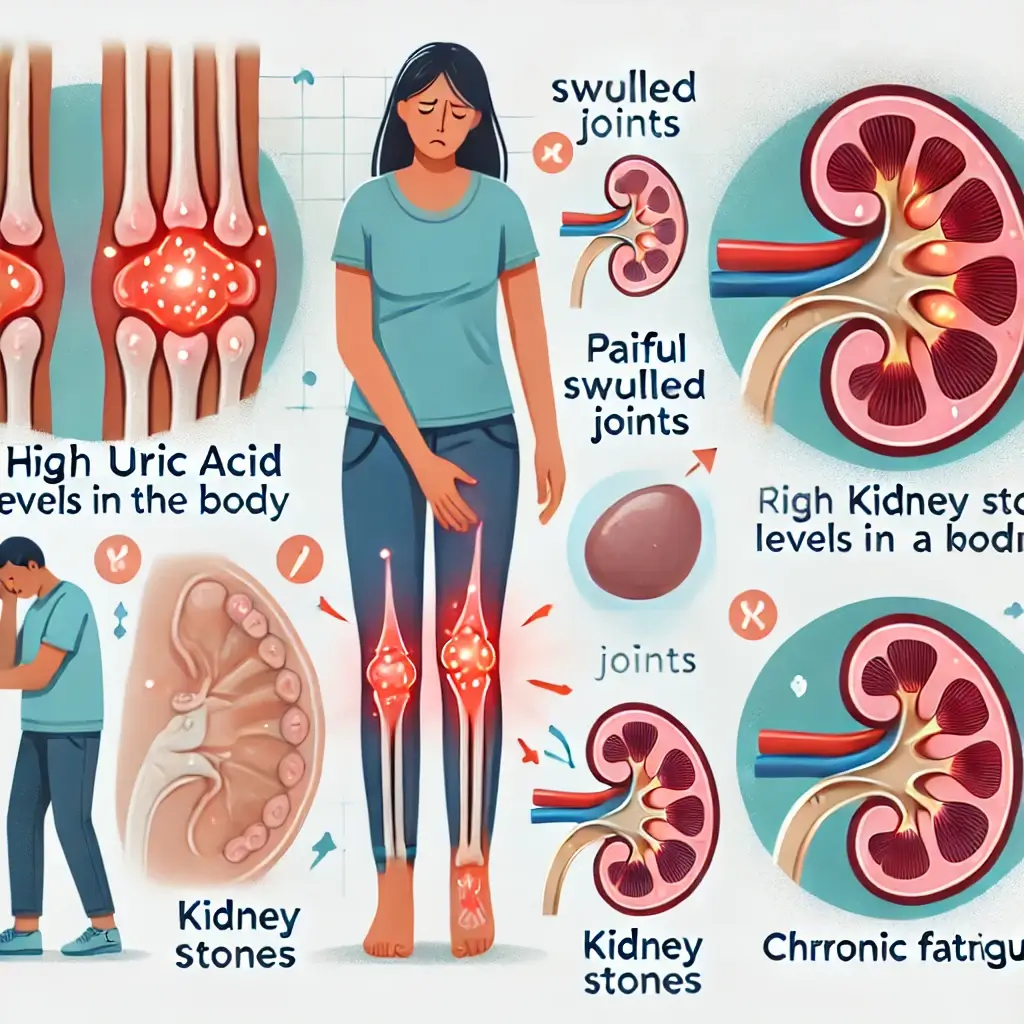 요산수치가 높을 때 나타나는 증상