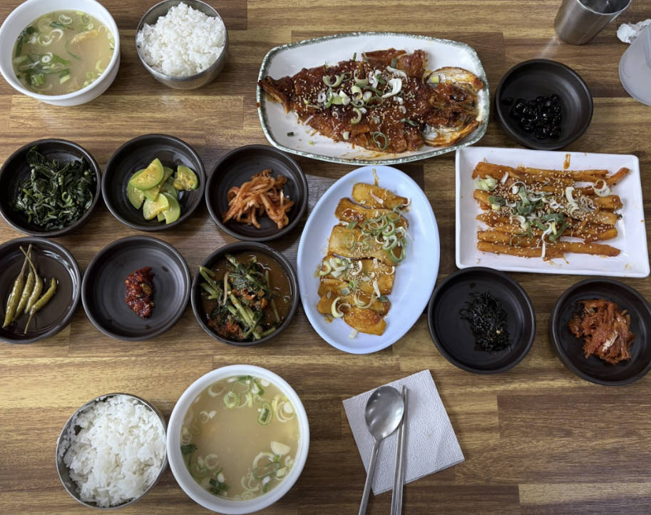 옥미정산채정식