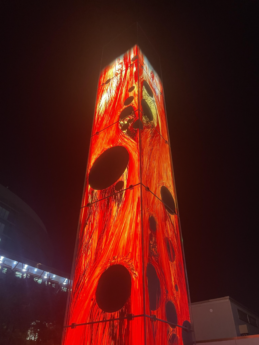 일본 도쿄 팀랩 플래닛 여행 하늘에서 흩뿌리는 불티의 우주