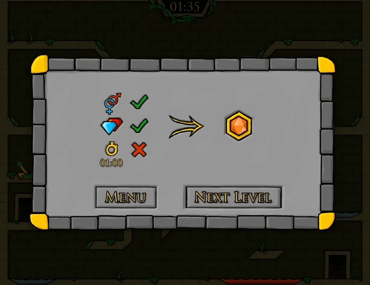 파이어보이-앤-워터걸-엘레먼트-종료-화면