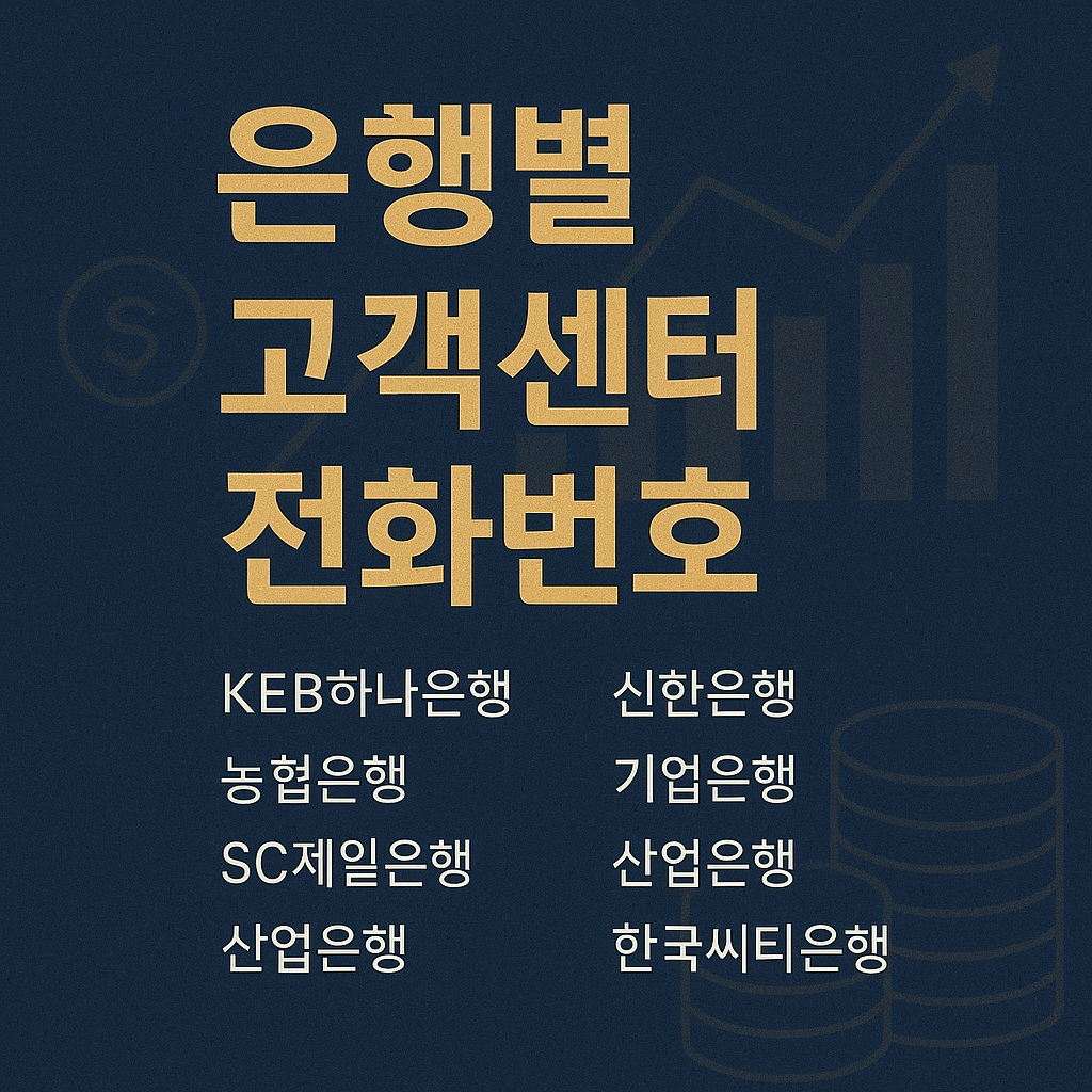 시중은행 고객센터