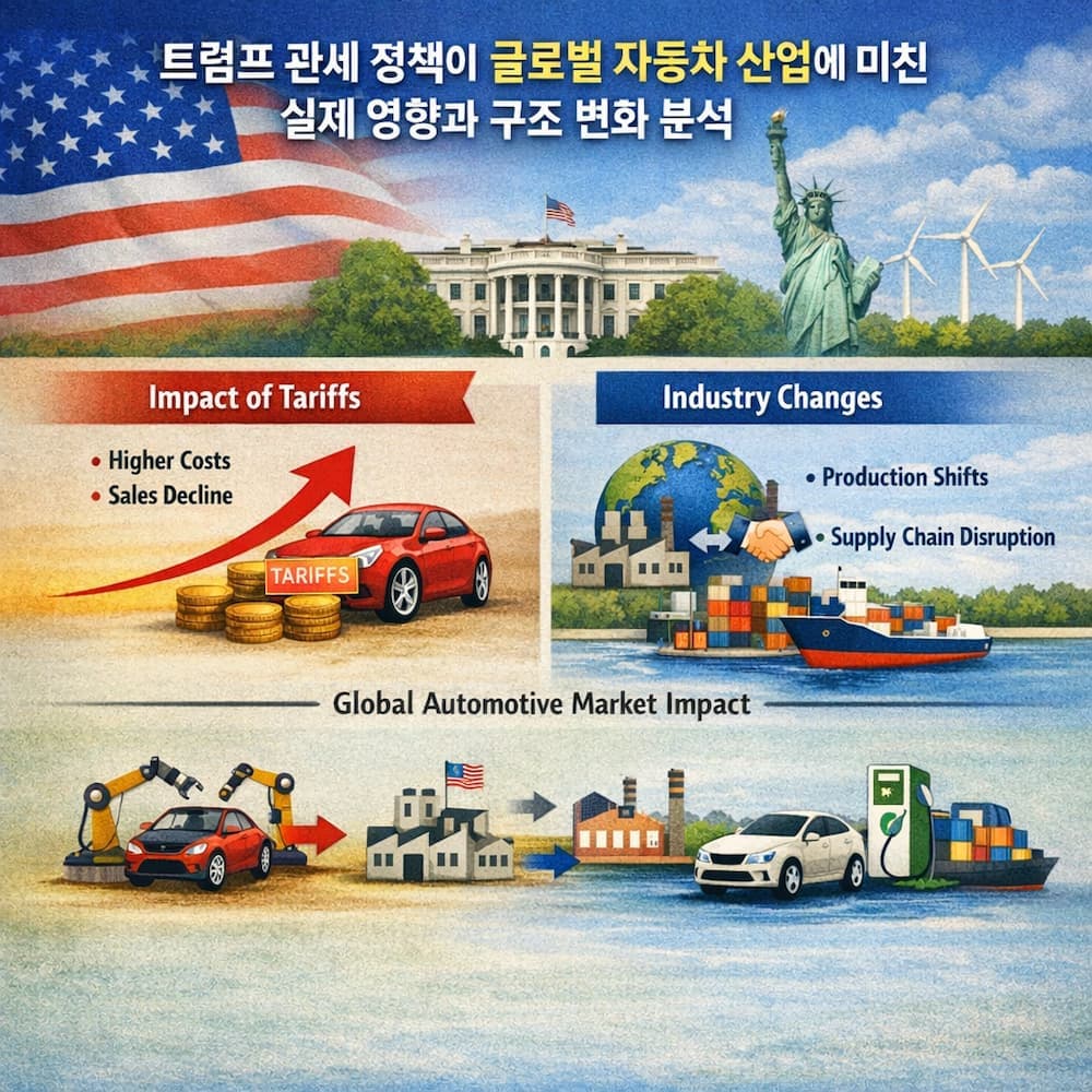 트럼프 관세 정책이 글로벌 자동차 산업에 미친 실제 영향과 구조 변화 분석