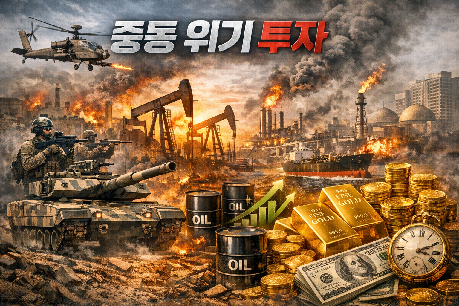 중동 위기 투자 (방산주, 에너지, 안전자산)