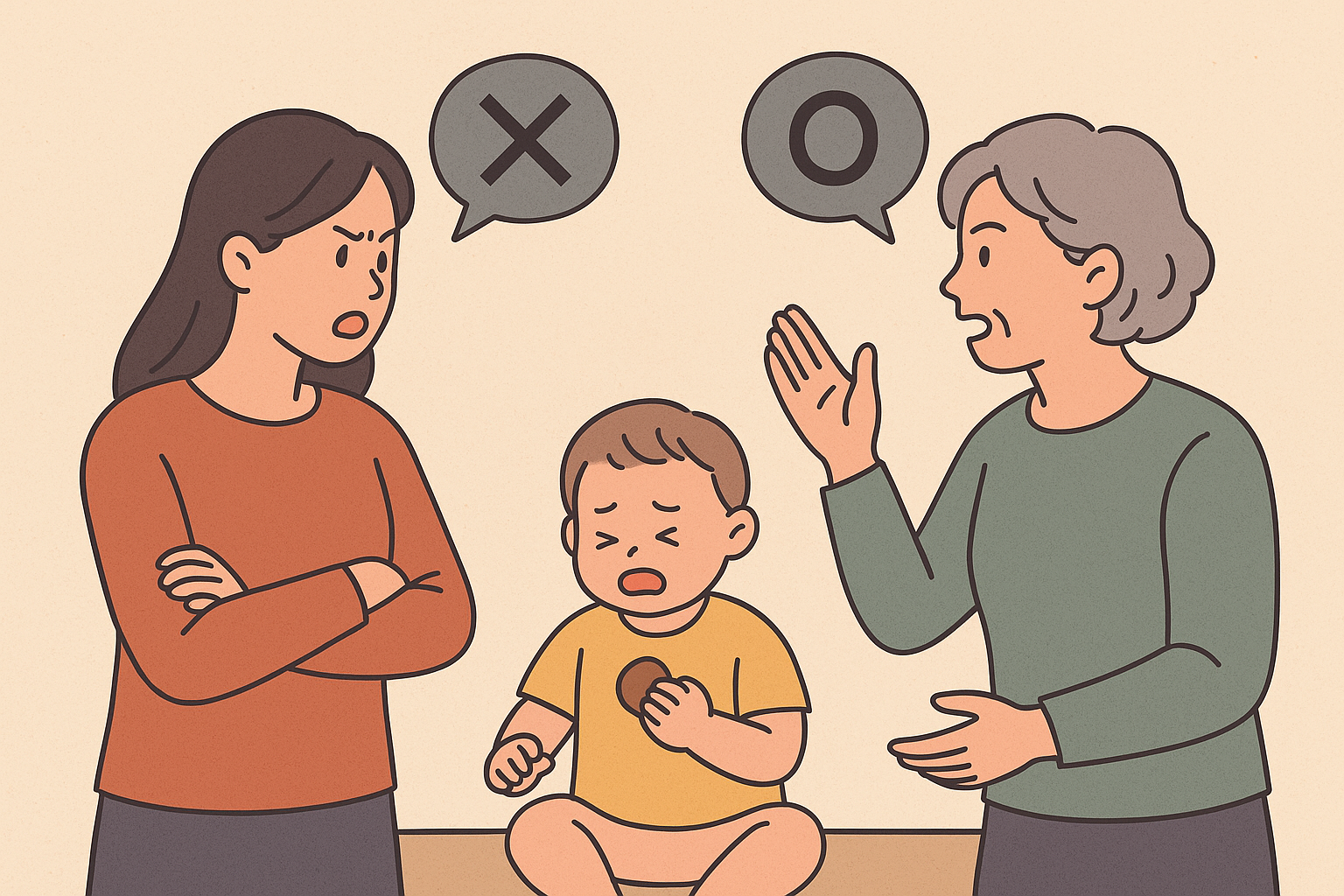 시어머니와 며느리, 손주 양육 기준 다를 때 고부 갈등