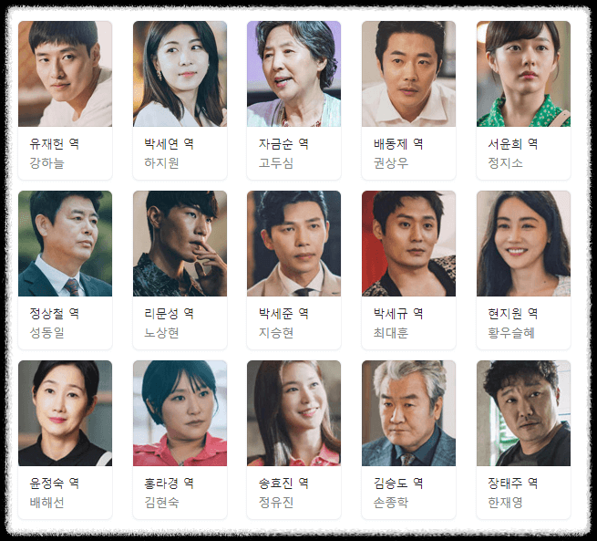 커튼콜 등장인물