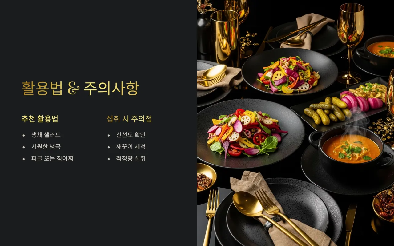 뿌리채소 섭취 시 주의할 점