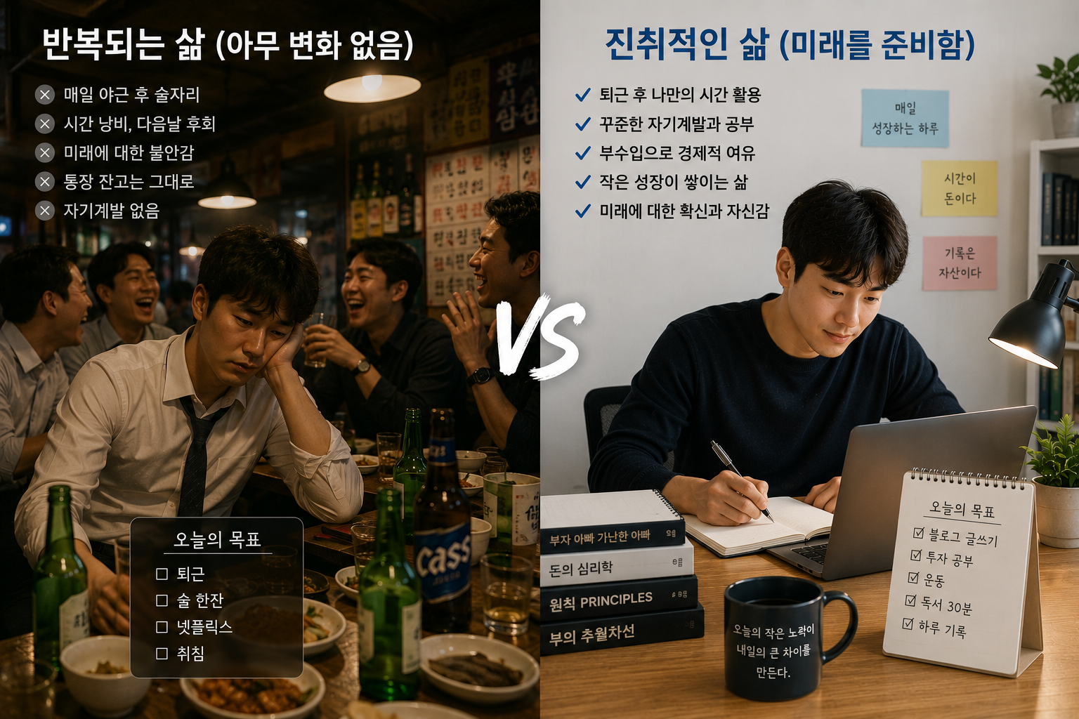 퇴근 후 아무것도 하지 않았던 내가 시간을 다르게 쓰기 시작한 이유