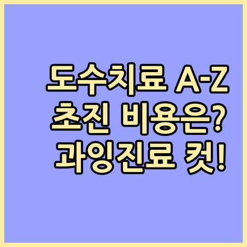 과잉 진료 막는 도수치료 초진 비용 ..