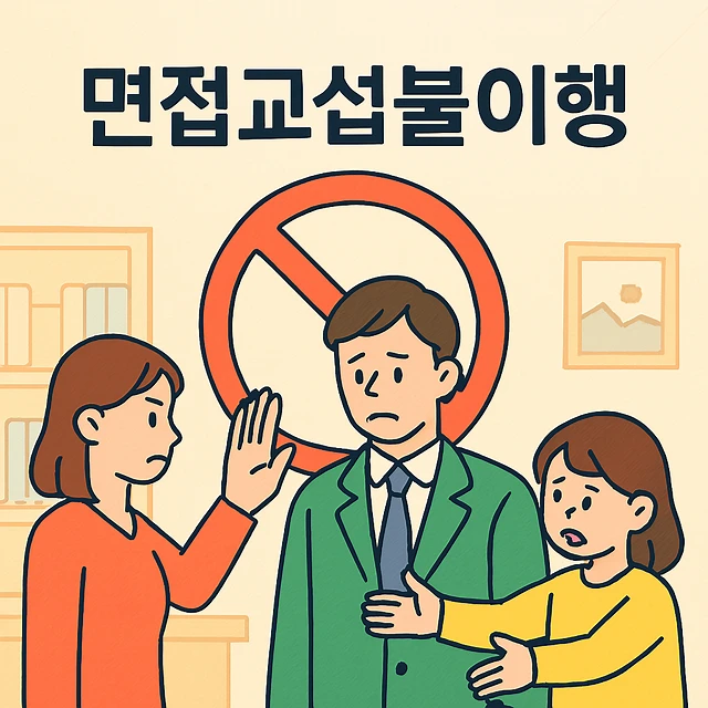 면접교섭불이행