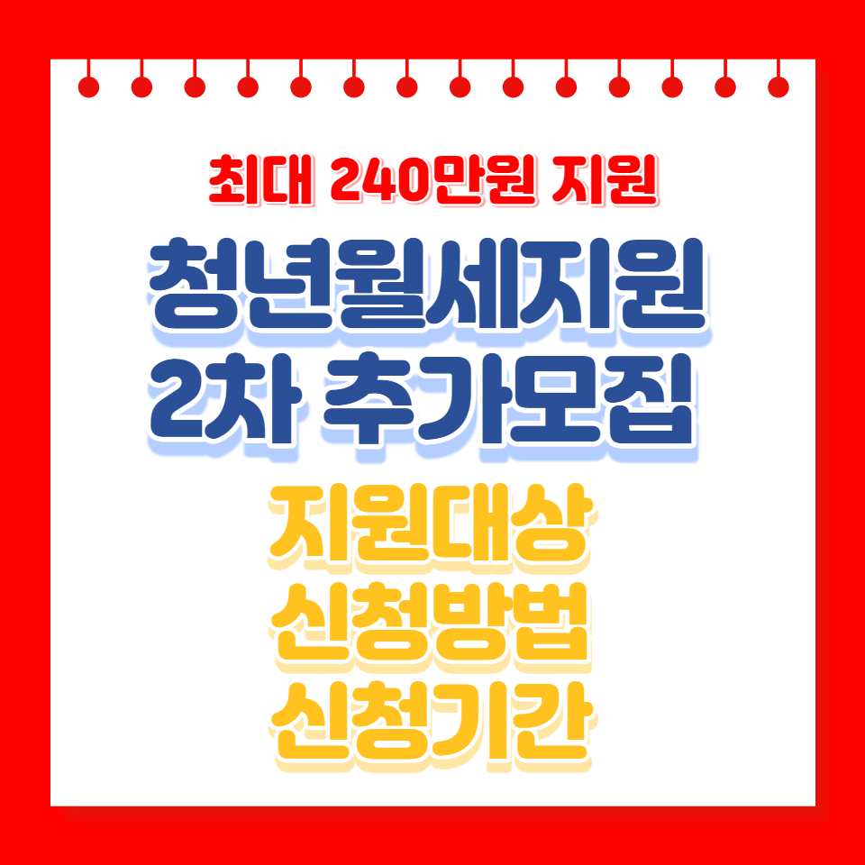 청년월세지원