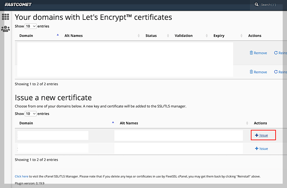 패스트코맷(fastcomet) 다른 도메인 연결11