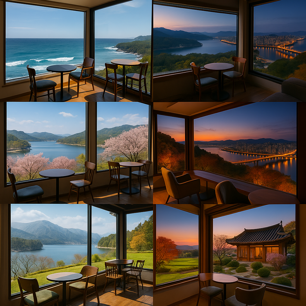 사계절 내내 전망 맛집인 국내 카페 여행지 BEST 7 – 뷰 하나로 여행이 완성되는 카페 리스트 관련 사진