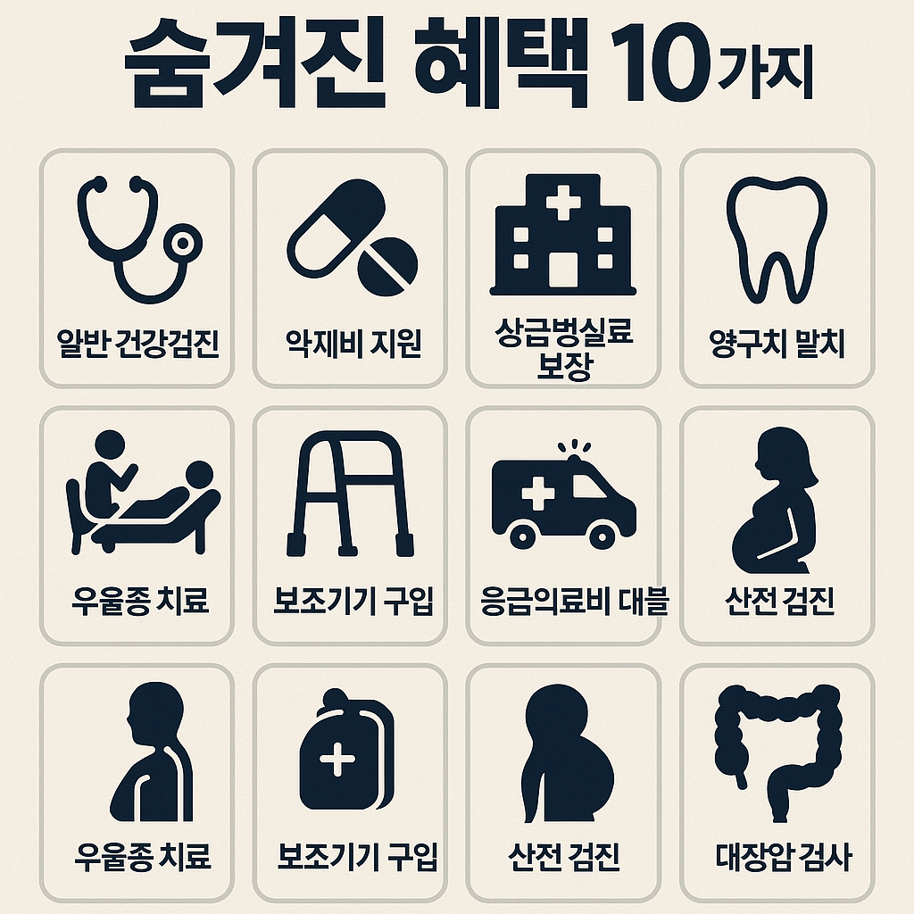 2025년 건강보험 숨겨진 혜택 10가지