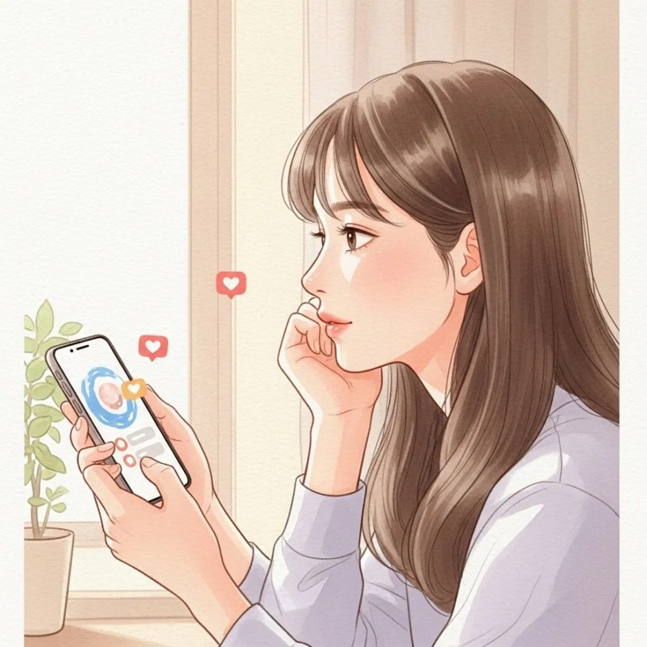 소셜 미디어로 소통하는 곽선희.