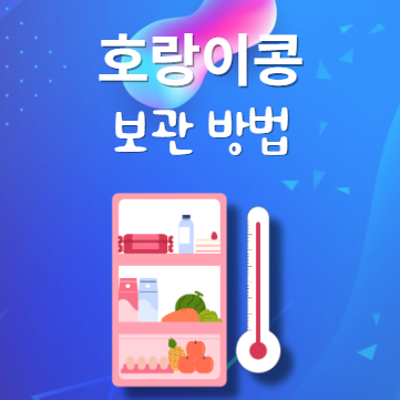 호랑이콩 보관법
