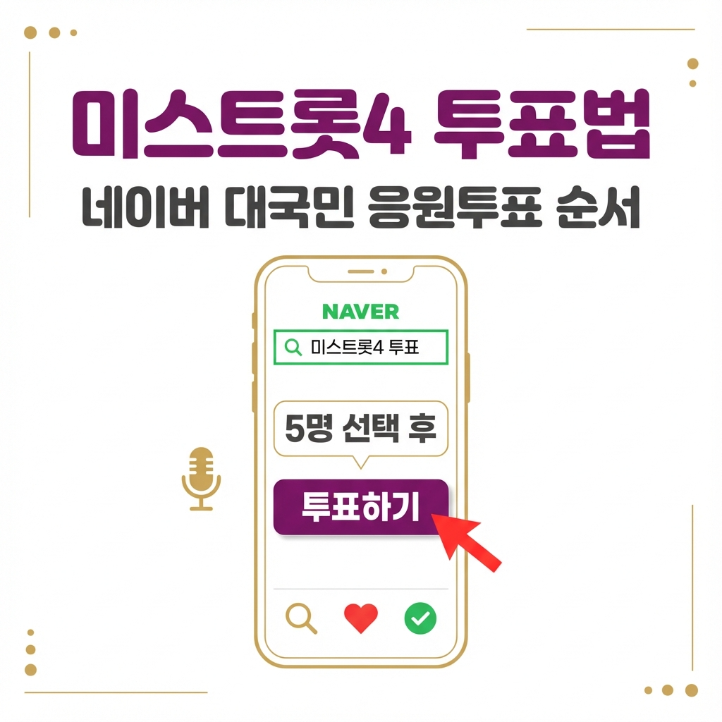 미스트롯4 투표하는 방법