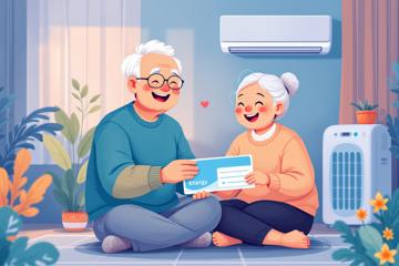 에너지 바우처 혜택을 받고 있는 노부부