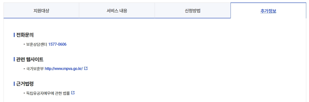 애국지사 특별예우금 신청방법